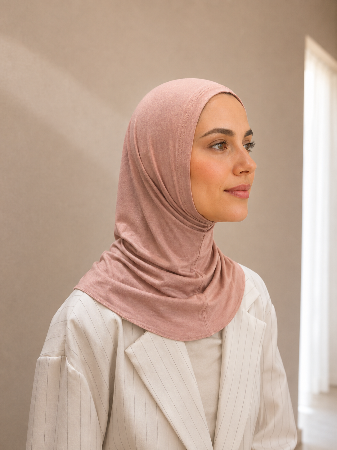 Powder pink Zol hijab