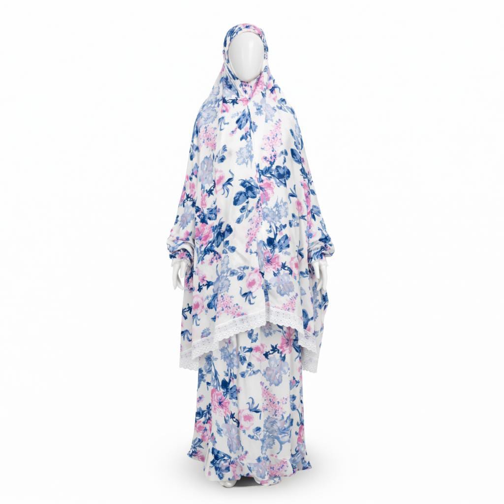 Ocean Bloom prayer gown two piece