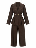 Soft Crepe Blazer set