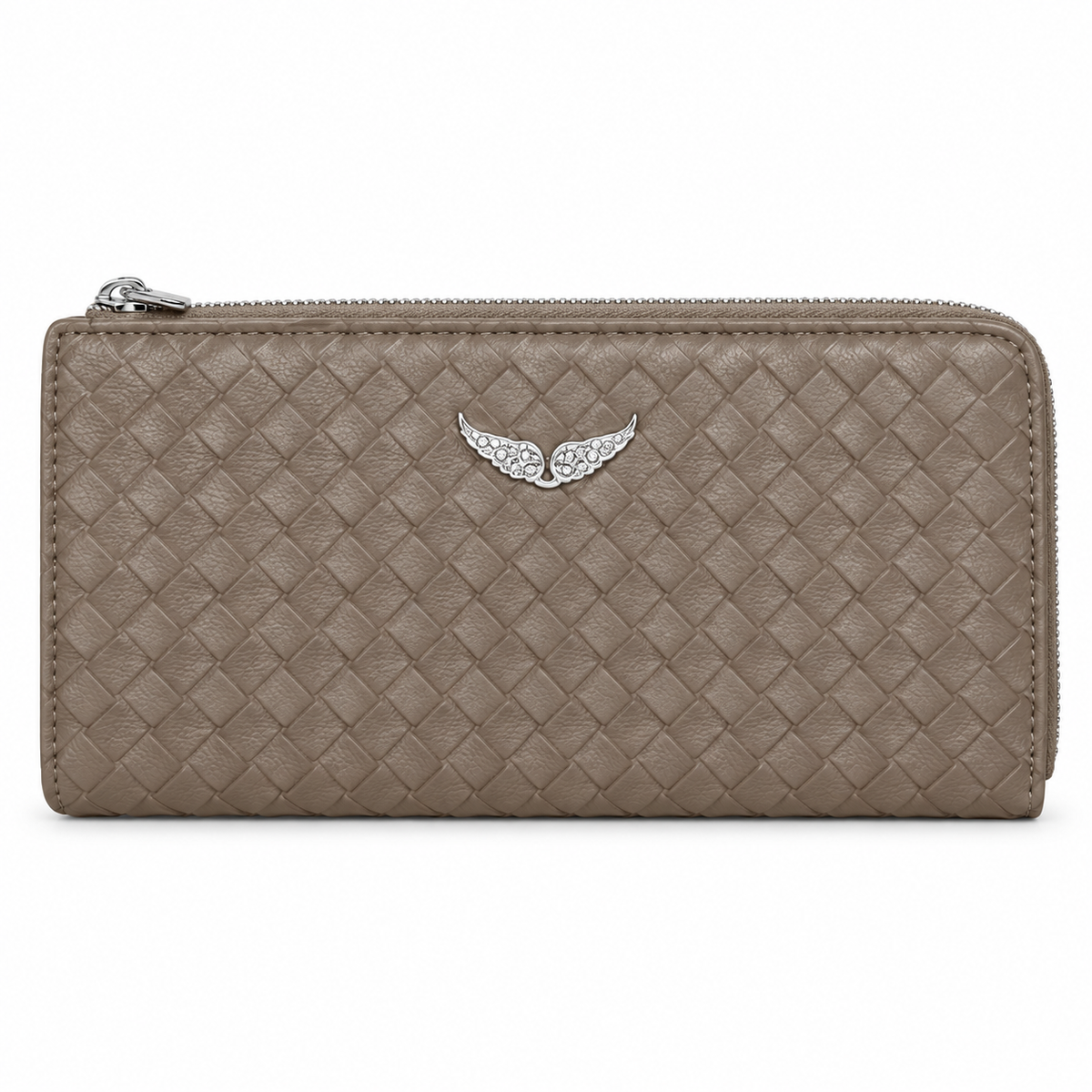 Wallet - Zadig & Voltaire Woven Wing Zip