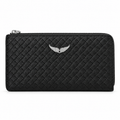 Wallet - Zadig & Voltaire Woven Wing Zip