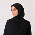 Black crepe shawls