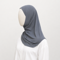 Dark Grey hijab 2 pcs