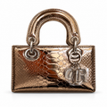 Dior- bronze - Style Mini Python-Effect Top-Handle Bag