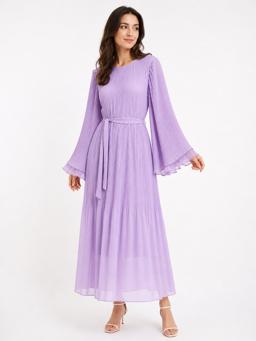 crepe pleated Dress