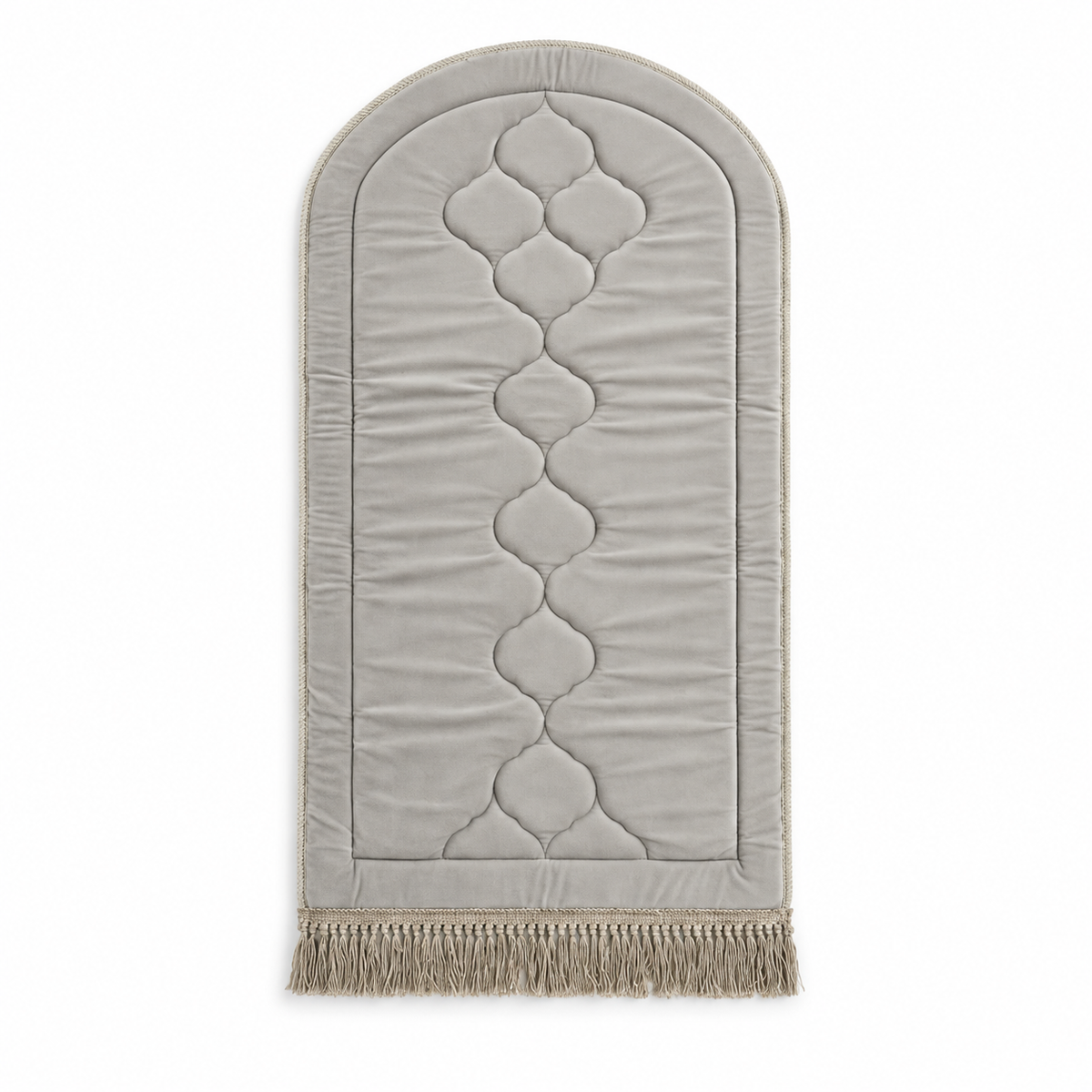 Beige Velvet Thick Prayer Carpet A4