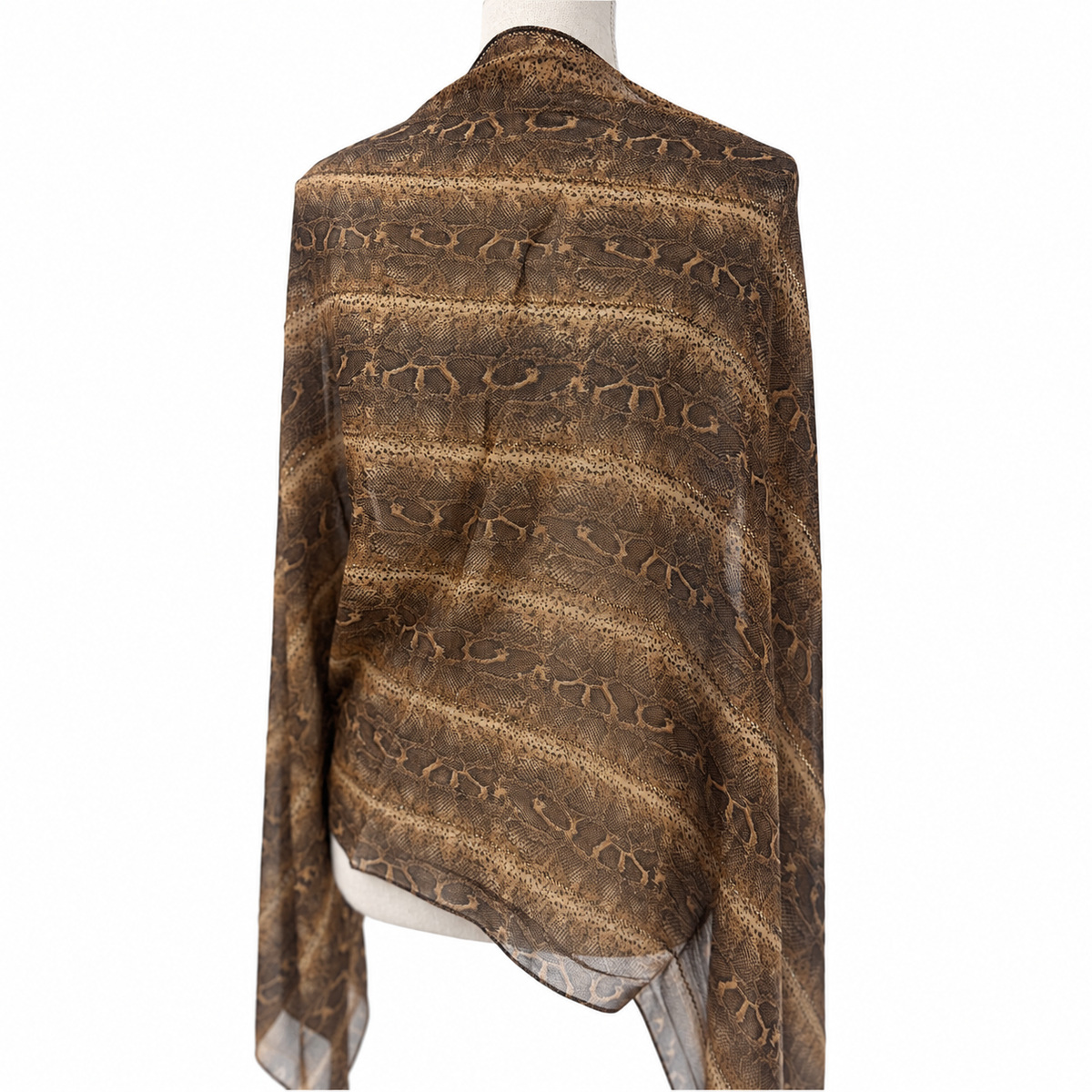 Tiger crepe shawl kashkha