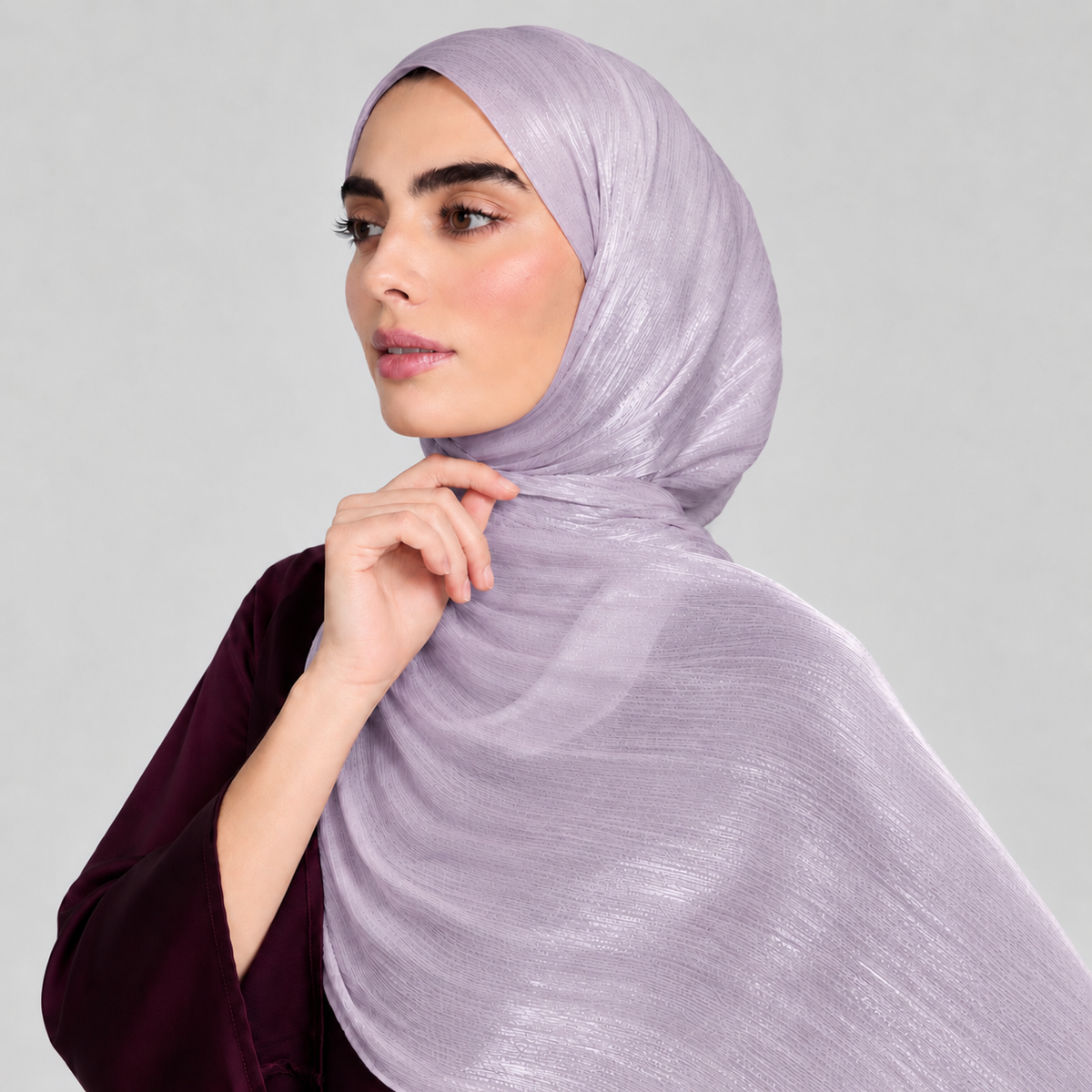 Lilac Organza shawl