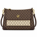 Carolina Herrera shoulder bag featuring the brand's signature "CH" monogram pattern.