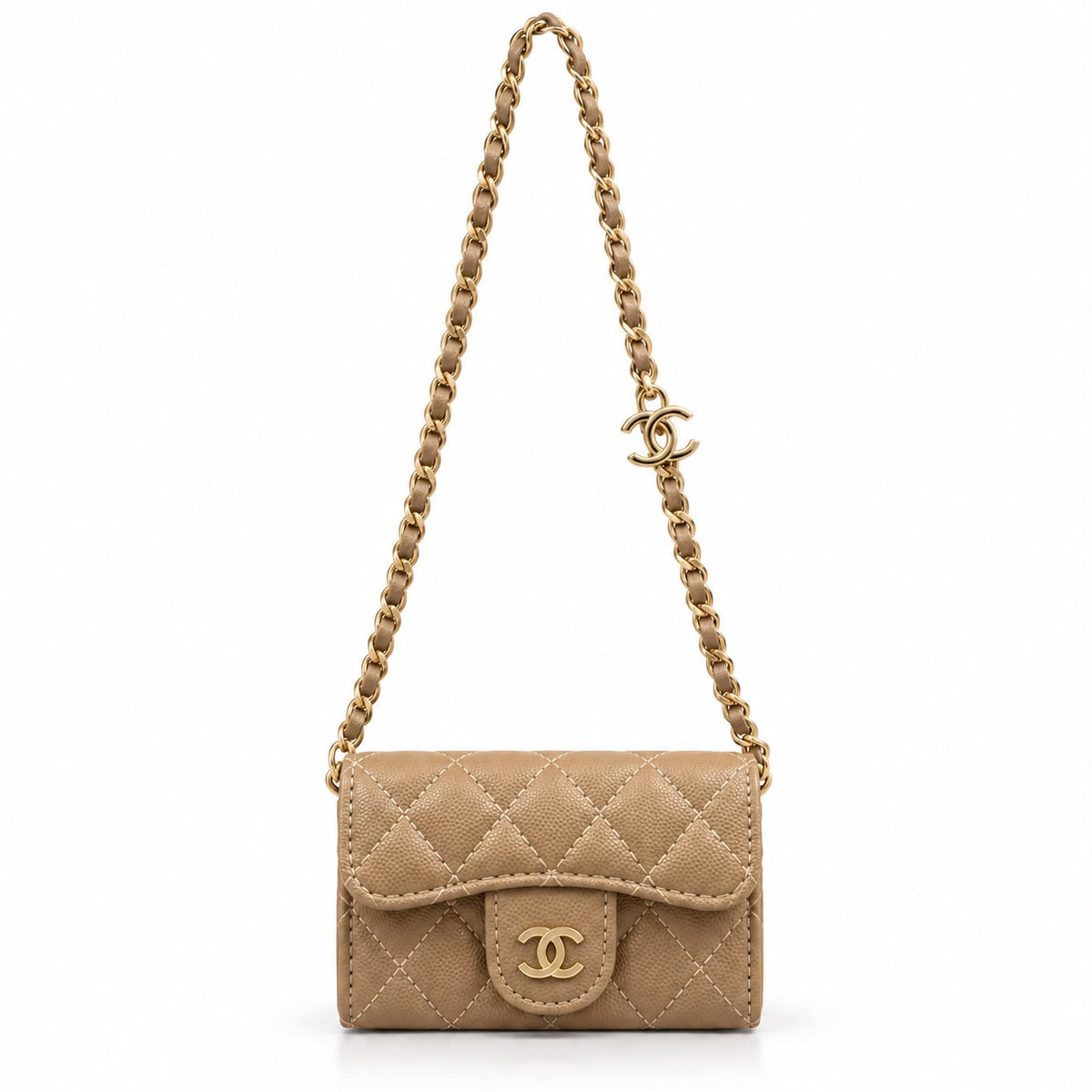 Beige Chanel Mini Bag