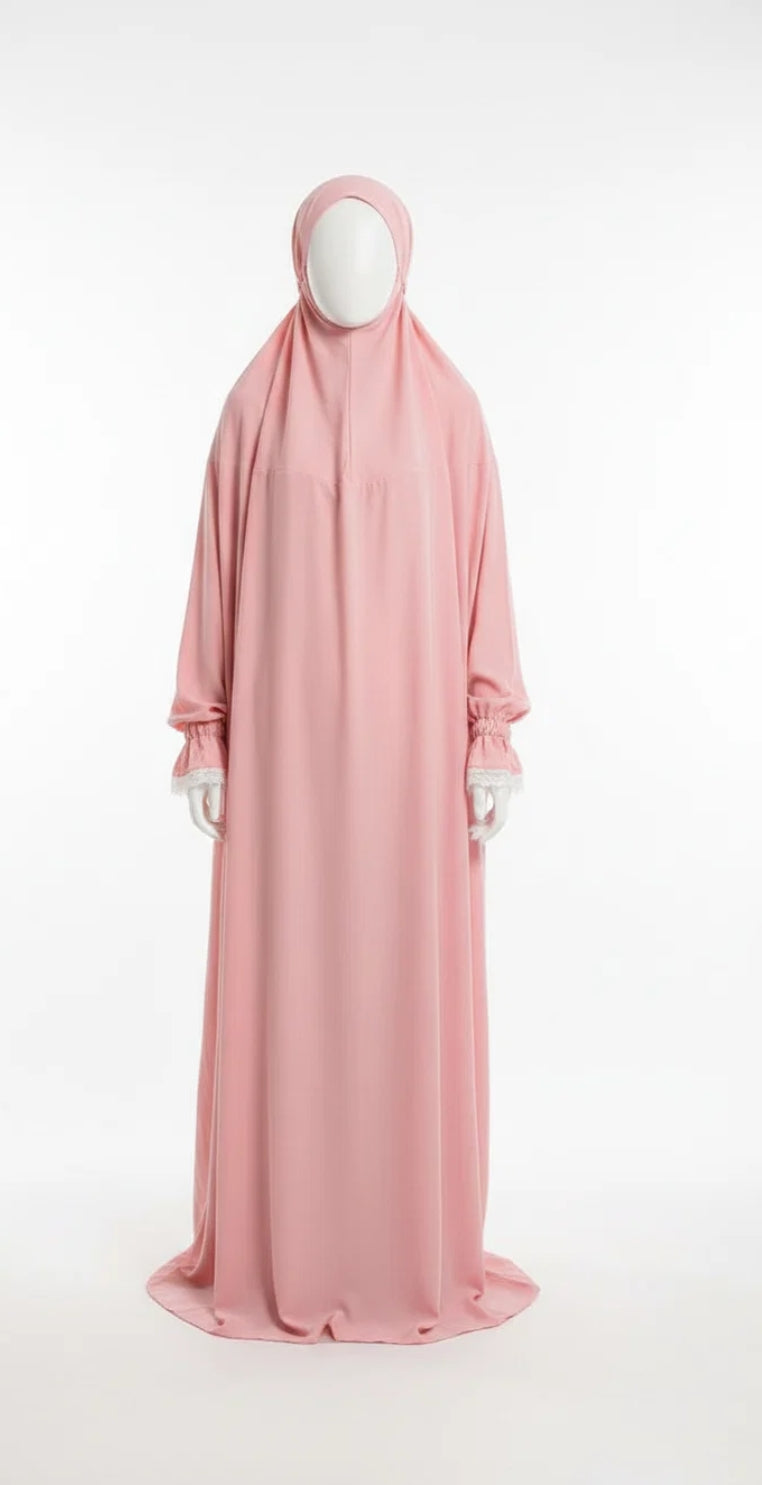 Pink one piece Prayer gown