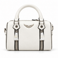 White Zadig & Voltaire Sunny XSmall Studded Bag.