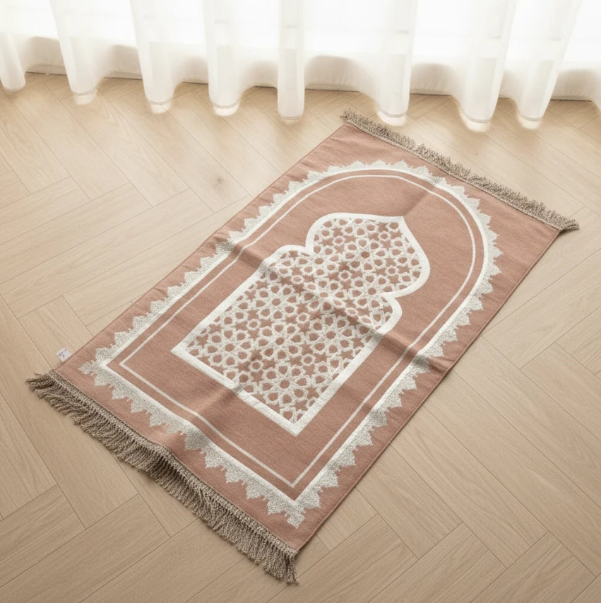 Pink Lattice Arch Prayer Mat