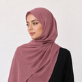 Rosewood crepe shawl