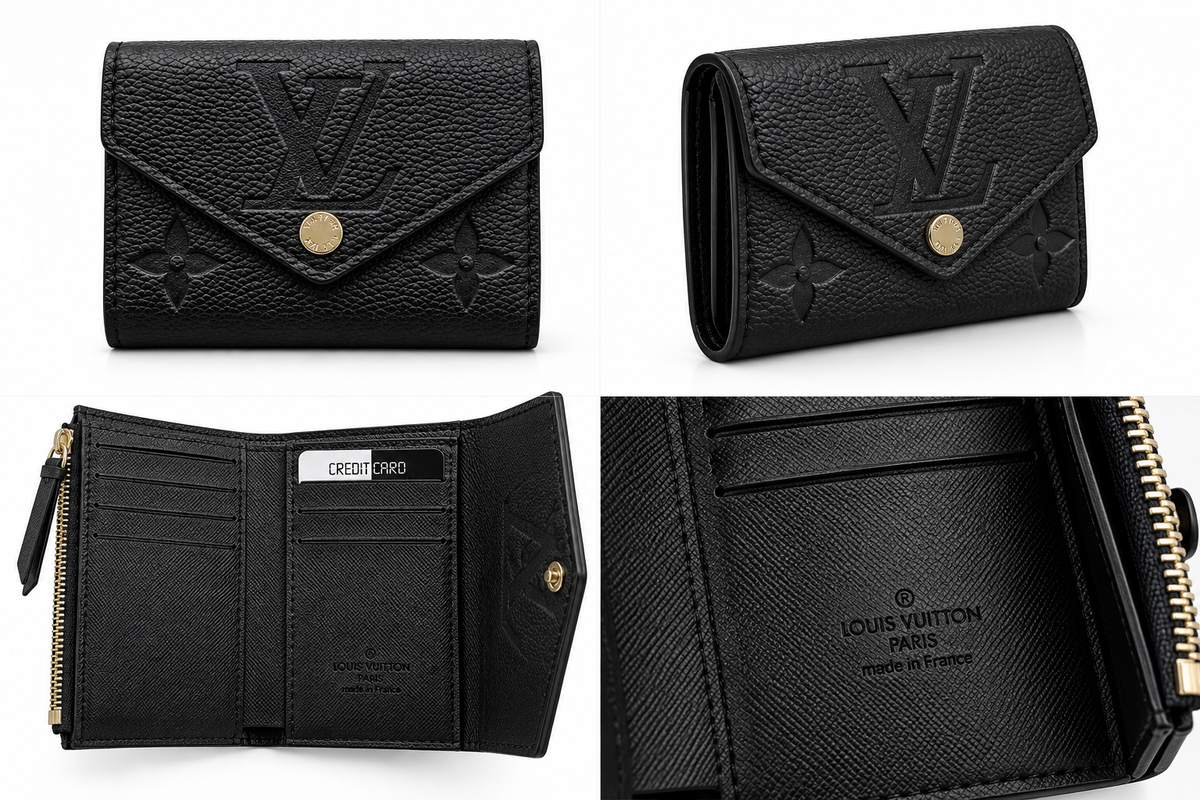 LV black Envelope Wallet