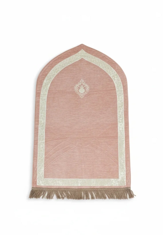 Minimalist Arch prayer mat - beige rose