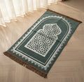 Green Lattice Arch Prayer Mat