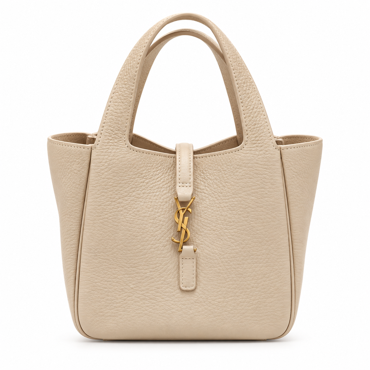 Saint Laurent Le 5 à 7 Baby Bea Top Handle off-white Bag.