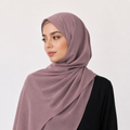 Rosy brown 1 crepe shawl