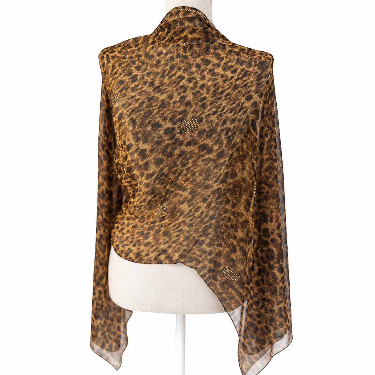 Tiger crepe shawl kashkha