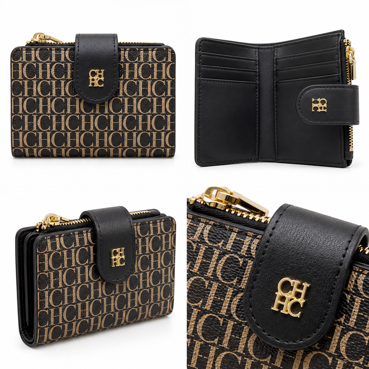 CH Monogram Black Wallet