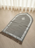 Grey Minimalist Arch prayer mat