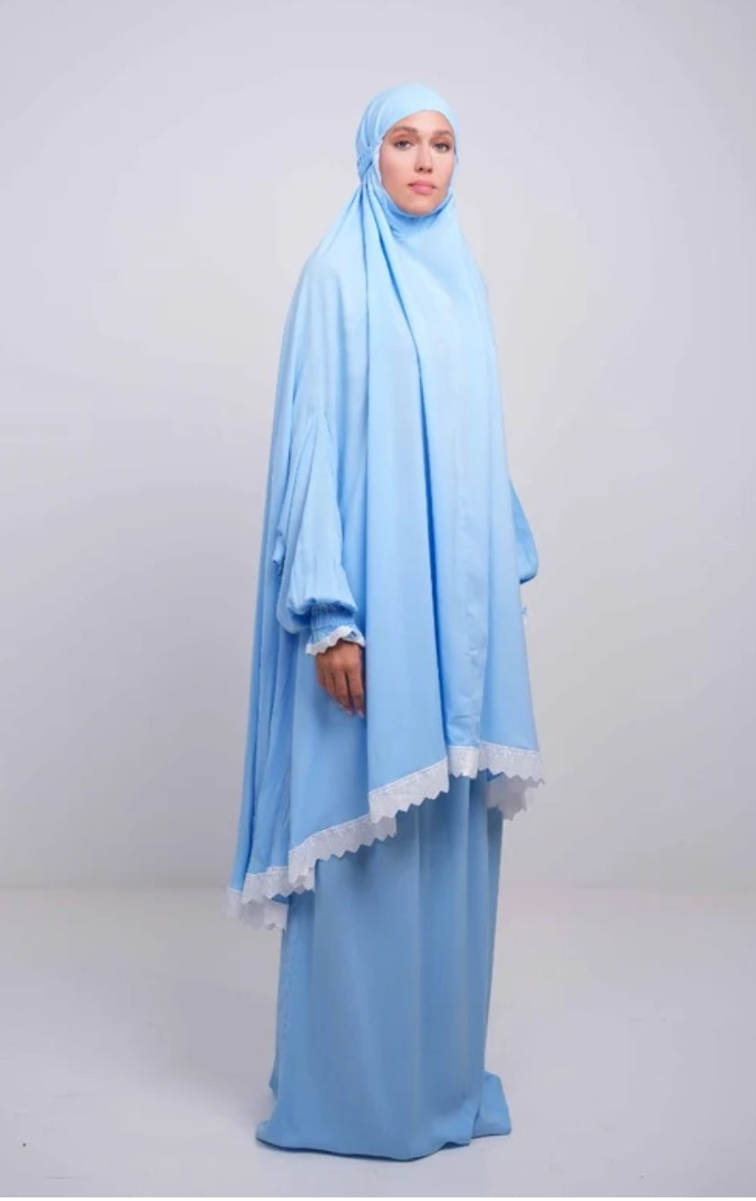 Baby blue two piece Prayer gown
