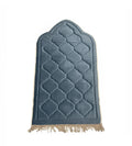 Blue grey Velvet Thick Prayer Carpet A2