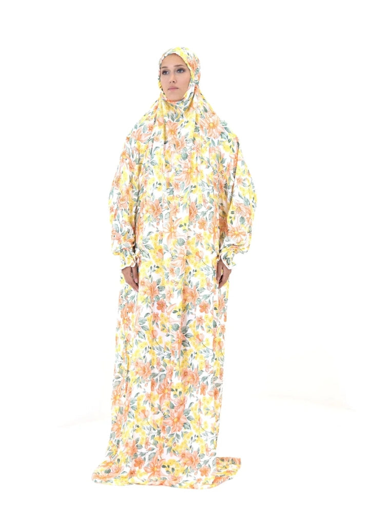 Blooming spring one piece prayer gown