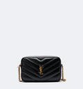 Saint Laurent- black Loulou Medium leather camera bag