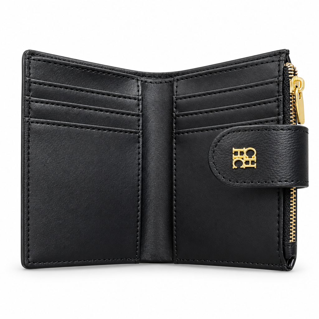 CH Embossed Black Wallet