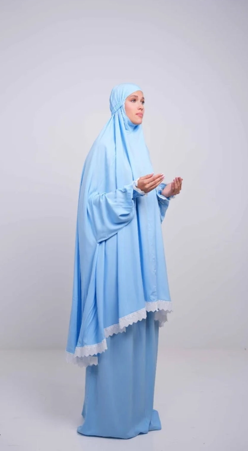 Baby blue two piece Prayer gown