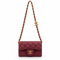 Burgundy Chanel Mini Bag
