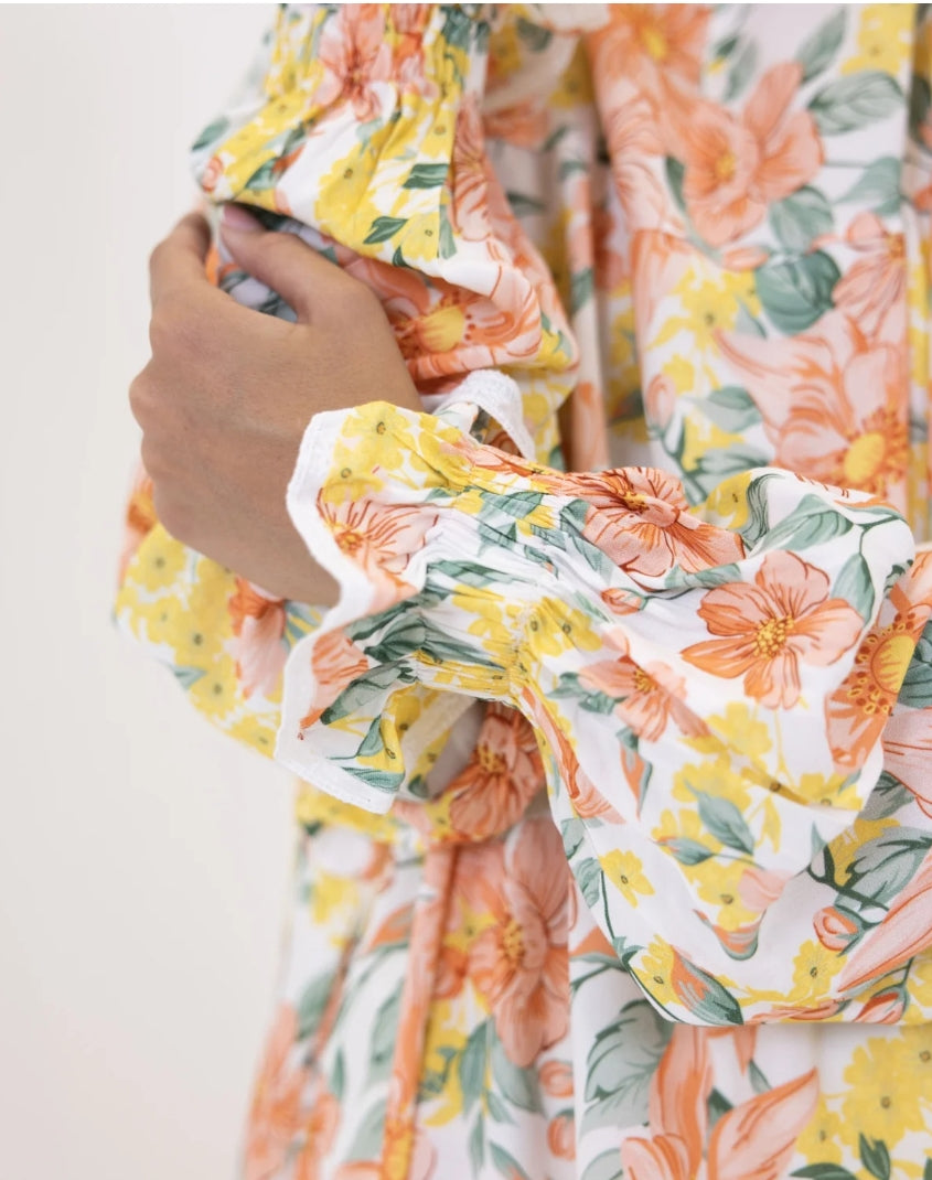 Blooming spring one piece prayer gown
