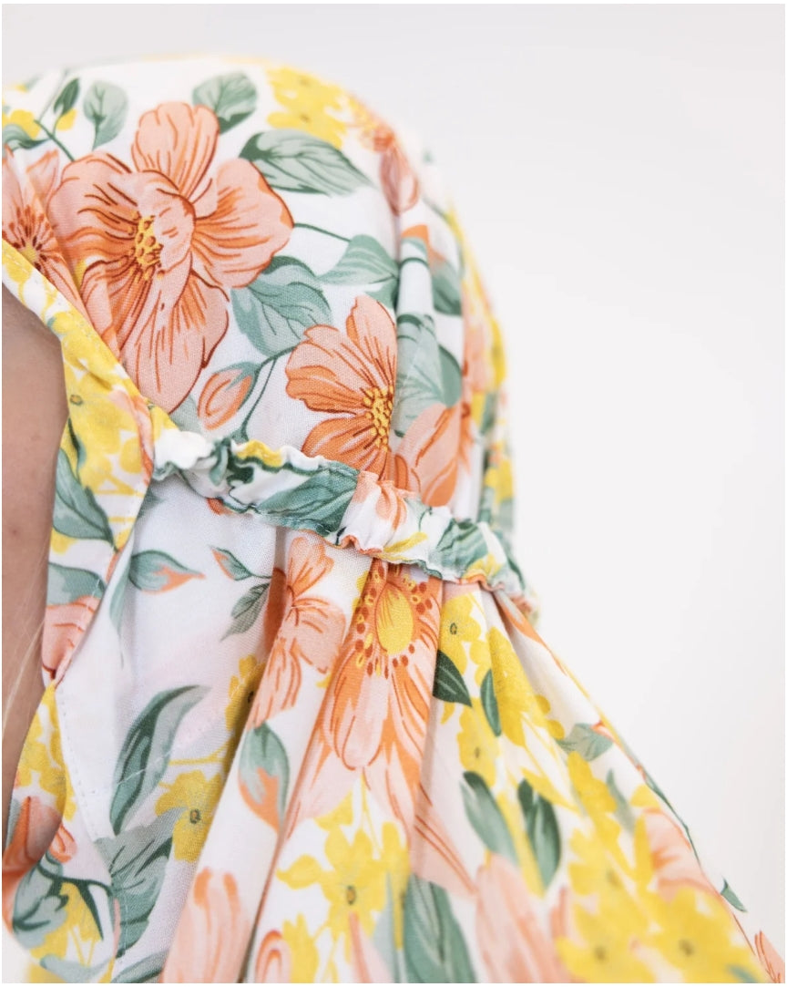 Blooming spring one piece prayer gown